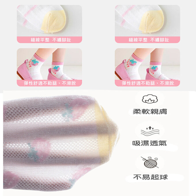 【腳ㄚ子】幼/兒童透氣網眼襪_Hello Kitty_ilbF032