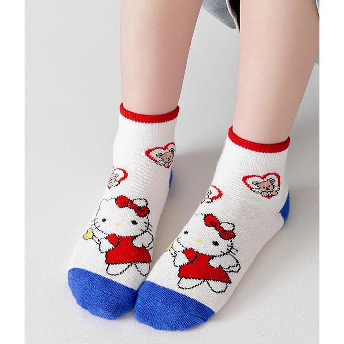 【腳ㄚ子】幼/兒童透氣網眼襪_凱蒂貓_ilbF037