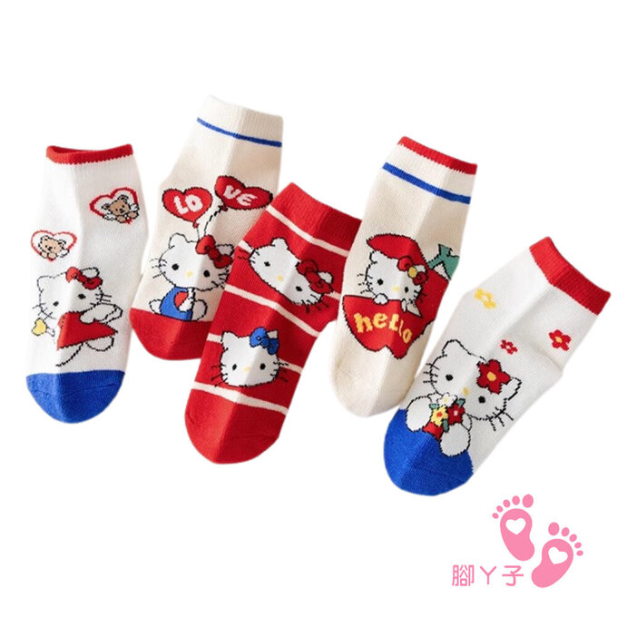 【腳ㄚ子】幼/兒童透氣網眼襪_凱蒂貓_ilbF037