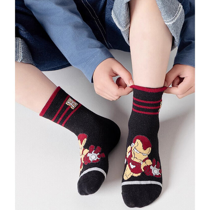 【腳ㄚ子】幼/兒童透氣網眼襪_熱血英雄_ilbF042