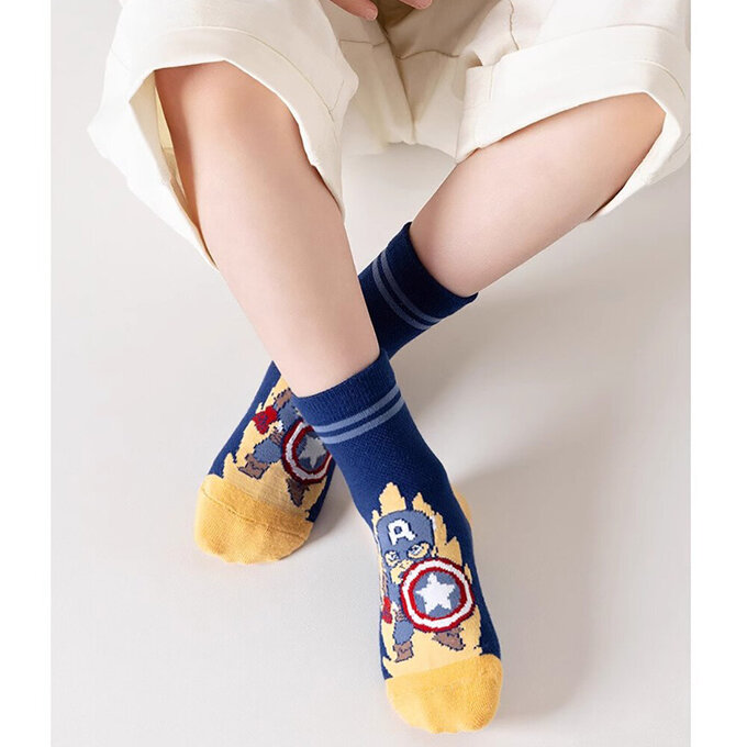 【腳ㄚ子】幼/兒童透氣網眼襪_熱血英雄_ilbF042