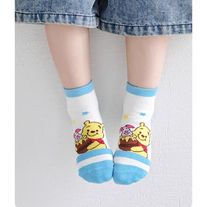 【腳ㄚ子】幼/兒童透氣網眼襪_維尼熊_ilbF043