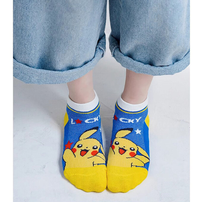 【腳ㄚ子】幼/兒童透氣網眼襪_皮卡丘_ilbF045