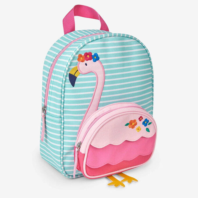 英國 JoJo Maman BeBe 幼稚園/大童防潑水後背包 學生包 旅行包_火烈鳥_JJH4285