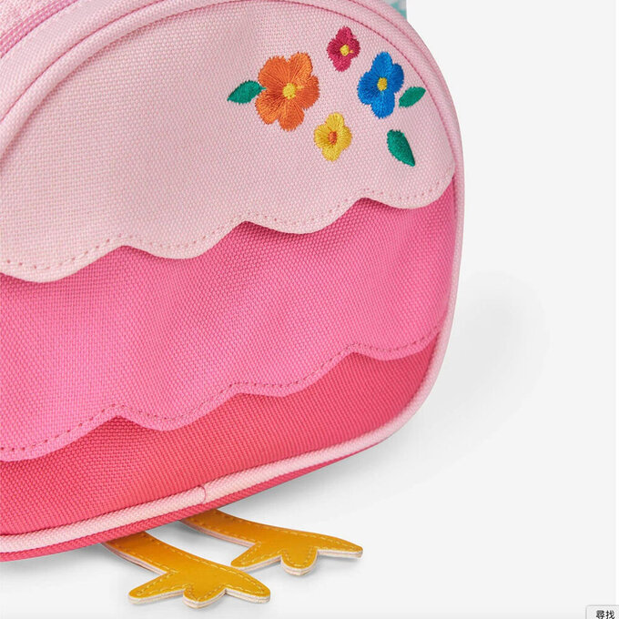 英國 JoJo Maman BeBe 幼稚園/大童防潑水後背包 學生包 旅行包_火烈鳥_JJH4285