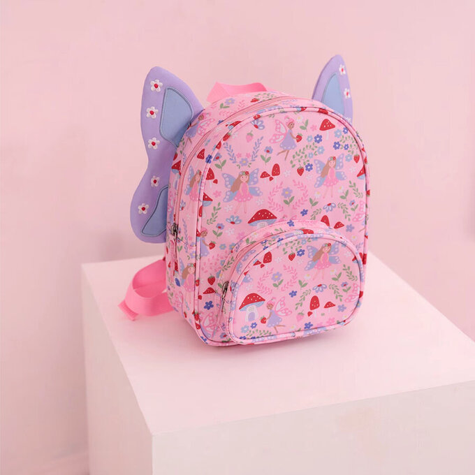 英國 JoJo Maman BeBe 幼稚園/大童防潑水後背包 學生包 旅行包_小天使_JJH5685