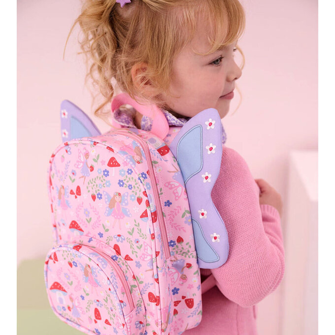 英國 JoJo Maman BeBe 幼稚園/大童防潑水後背包 學生包 旅行包_小天使_JJH5685