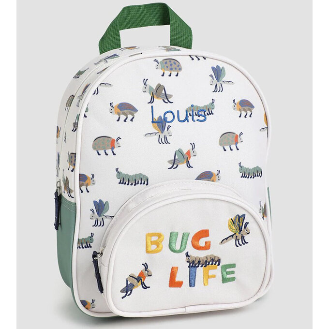 英國 JoJo Maman BeBe 幼稚園/大童防潑水後背包 學生包 旅行包_蟲蟲危機_JJH6188