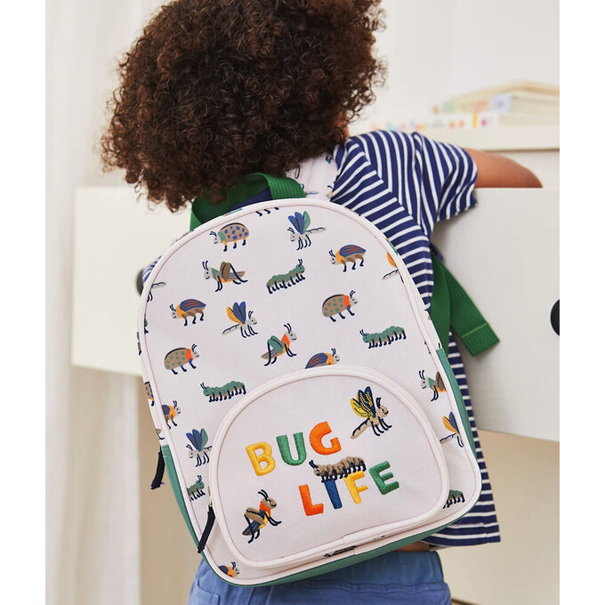 英國 JoJo Maman BeBe 幼稚園/大童防潑水後背包 學生包 旅行包_蟲蟲危機_JJH6188