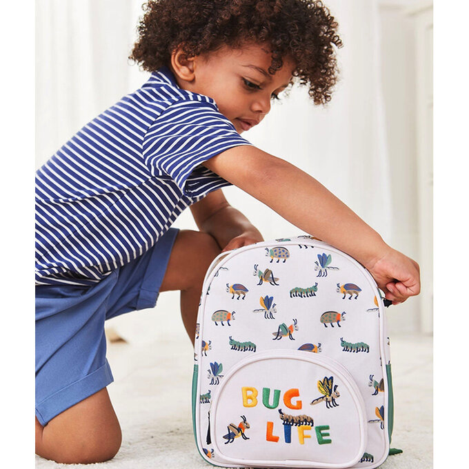 英國 JoJo Maman BeBe 幼稚園/大童防潑水後背包 學生包 旅行包_蟲蟲危機_JJH6188