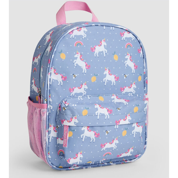 英國 JoJo Maman BeBe 幼稚園/大童防潑水後背包 學生包 旅行包_甜美獨角獸_JJH6070