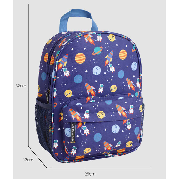英國 JoJo Maman BeBe 幼稚園/大童防潑水後背包 學生包 旅行包_外太空_JJH6071