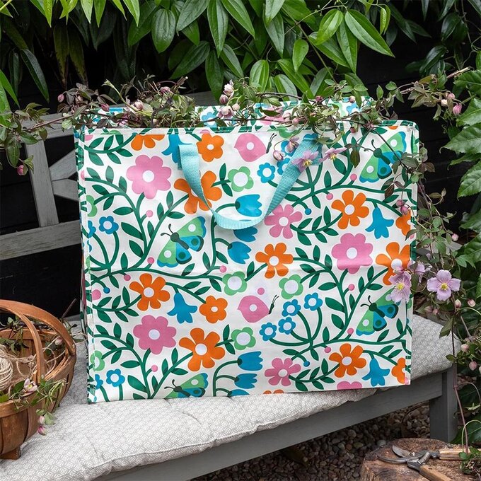 英國 Rex London 衣物/棉被超大多功能防水環保收納袋/萬用袋_蝴蝶花園_RL31257