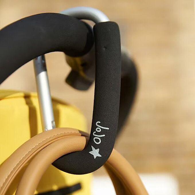 英國 JoJo Maman BeBe 嬰兒推車多用途置物掛勾_古典黑_JJB1785