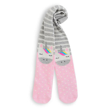 英國 JoJo Maman BeBe 花漾嬰幼兒小童內搭褲襪/保暖襪_保暖襪_膝蓋獨角獸(JJE1759)-
