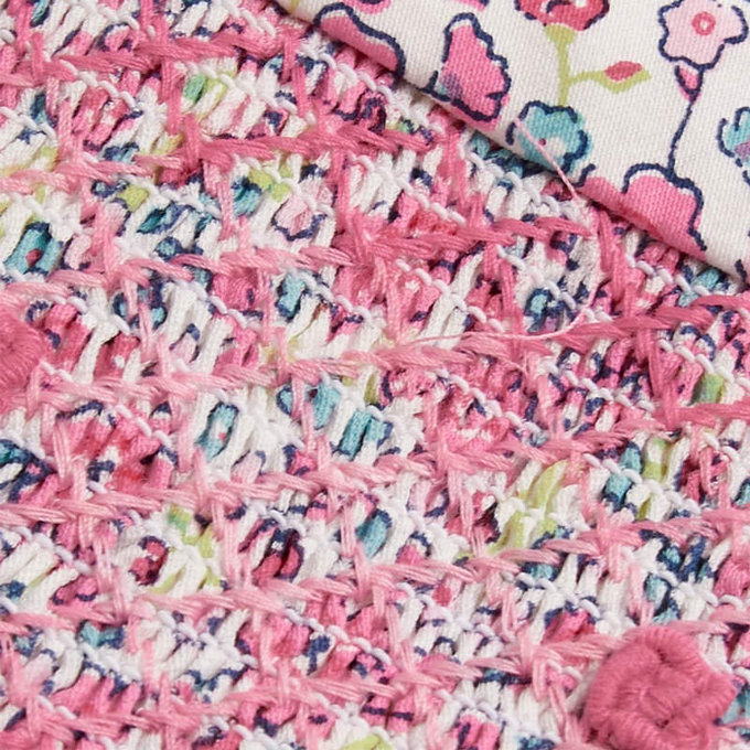 英國 JoJo Maman BeBe 超優質嬰幼兒/兒童100％純棉短袖洋裝_小粉花 (JJE5570)