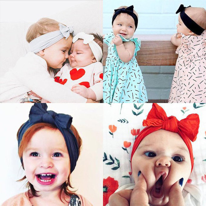 美國 baby bling 純手工超彈/極細緻輕柔/無束縛感髮帶/髮飾_麻花結__淺粉(BBSK004)