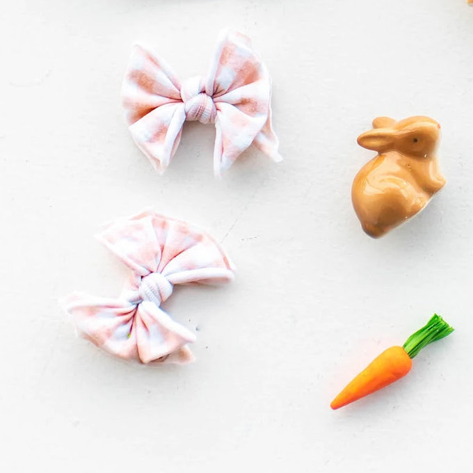 美國 baby bling 蝴蝶結髮飾/髮夾2入組_純美粉格 (BBPB004)