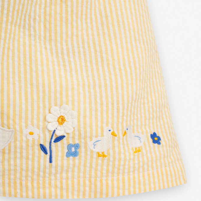 英國 JoJo Maman BeBe 超優質嬰幼兒/兒童100％純棉短袖洋裝_甜蜜花園 (JJH1599)