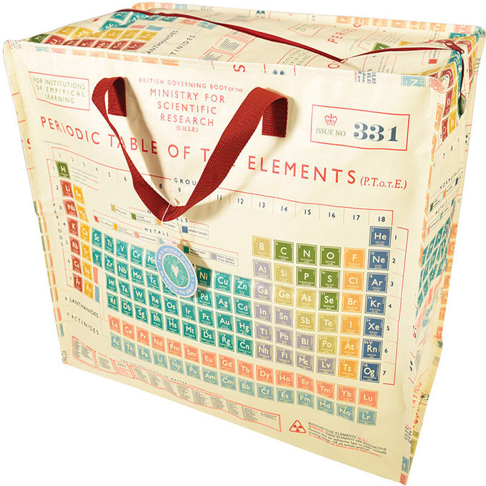 英國 Rex London 衣物/棉被超大多功能防水環保收納袋/萬用袋_元素表_RL25652