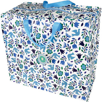 英國 Rex London 衣物/棉被超大多功能防水環保收納袋/萬用袋_藍鴿子 _RL28221-衣物收納袋,棉被收納袋,大收納袋,收納袋,防水收納袋,推薦收納袋,rexlondon,野餐,萬用袋