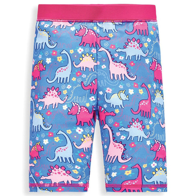 英國 JoJo Maman BeBe 嬰幼兒/兒童兩件式防曬泳裝_粉藍三角龍(JJE5031)