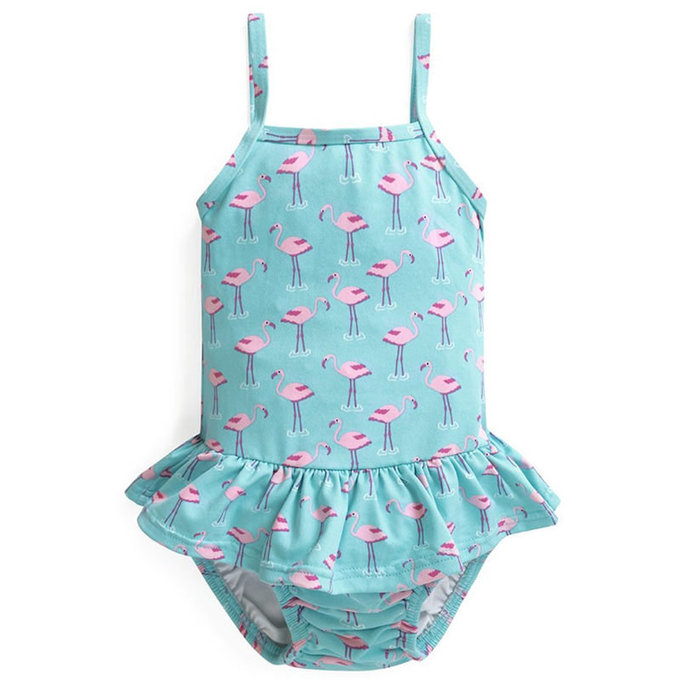 英國 JoJo Maman BeBe 嬰幼兒/兒童連身泳裝(內有尿布褲)_紅鶴玩水_JJGSW-d2114D