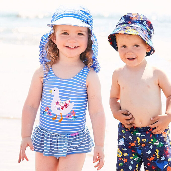 英國 JoJo Maman BeBe 嬰幼兒/兒童連身泳裝(內有尿布褲)_淘氣鴨鴨_JJGSW-d8798