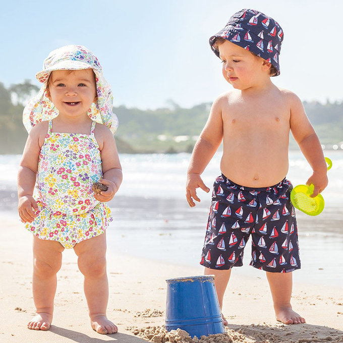 英國 JoJo Maman BeBe 嬰幼兒長版泳褲_海底世界(內有尿布褲) (JJBSW-d2109-C)