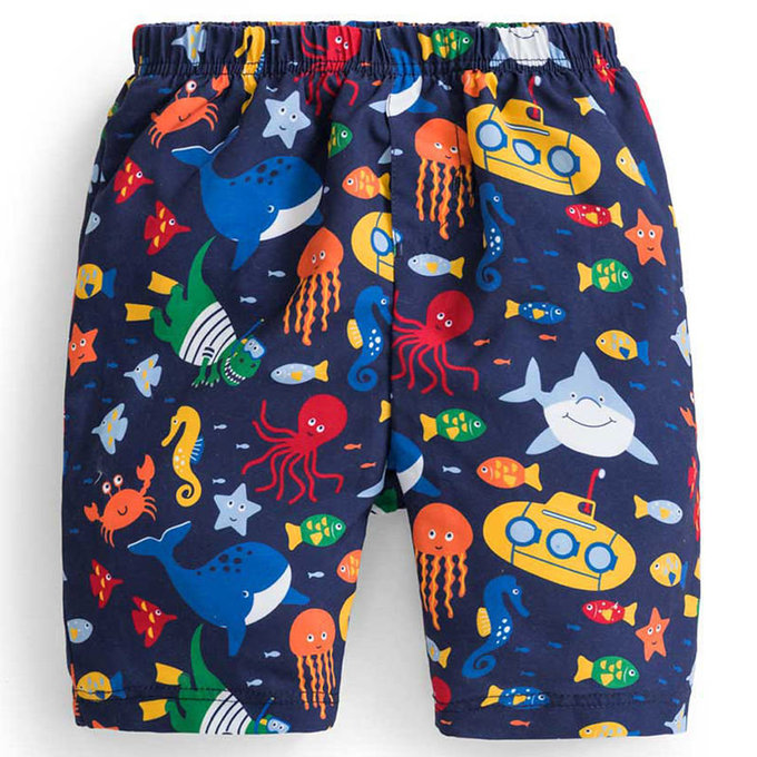 英國 JoJo Maman BeBe 嬰幼兒長版泳褲_海底世界(內有尿布褲) (JJBSW-d2109-C)