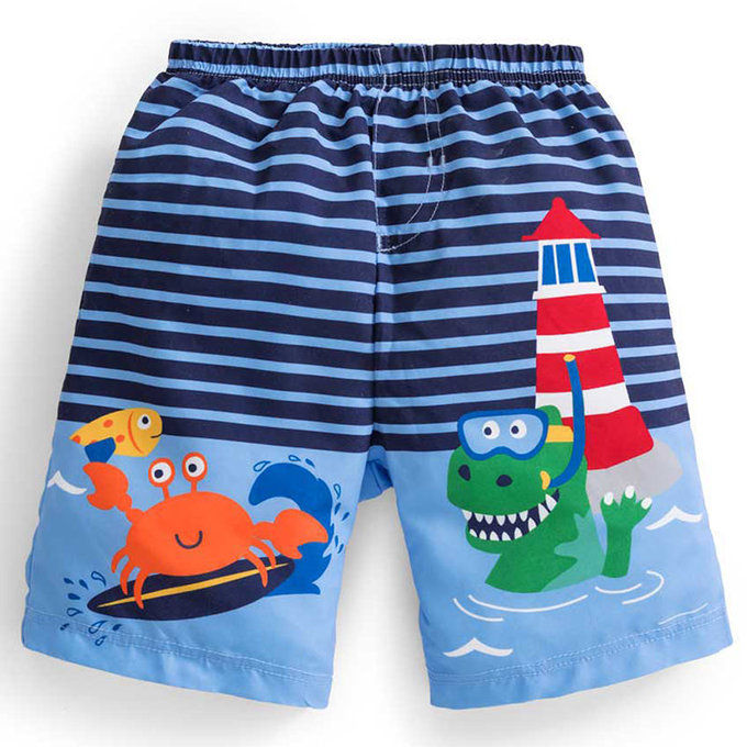 英國 JoJo Maman BeBe 嬰幼兒泳褲_紅燈塔(內有尿布褲) (JJBSW-d8783)