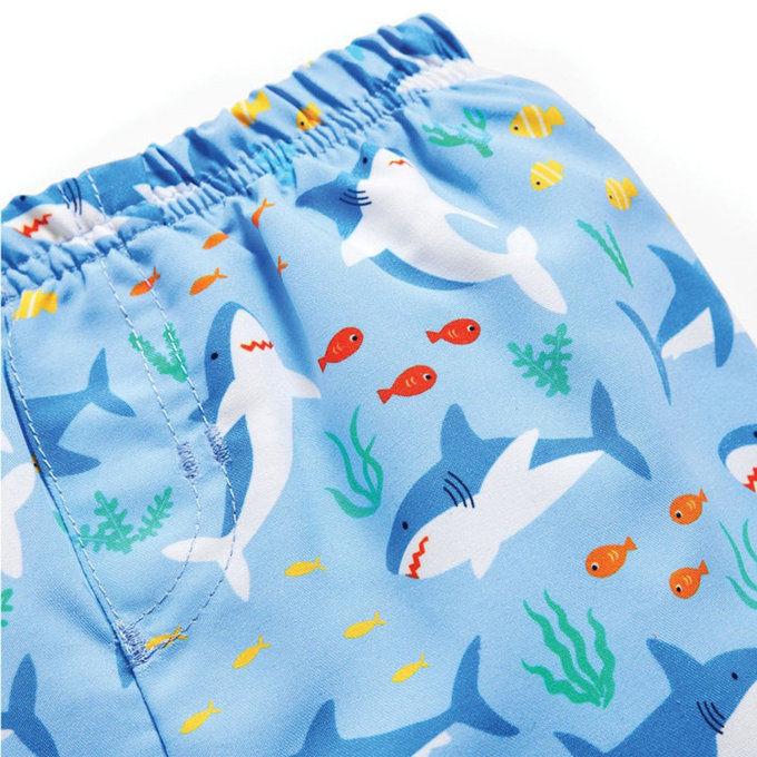 英國 JoJo Maman BeBe 嬰幼兒/兒童泳褲(內有尿布褲)_鯊魚世界_JJE5604