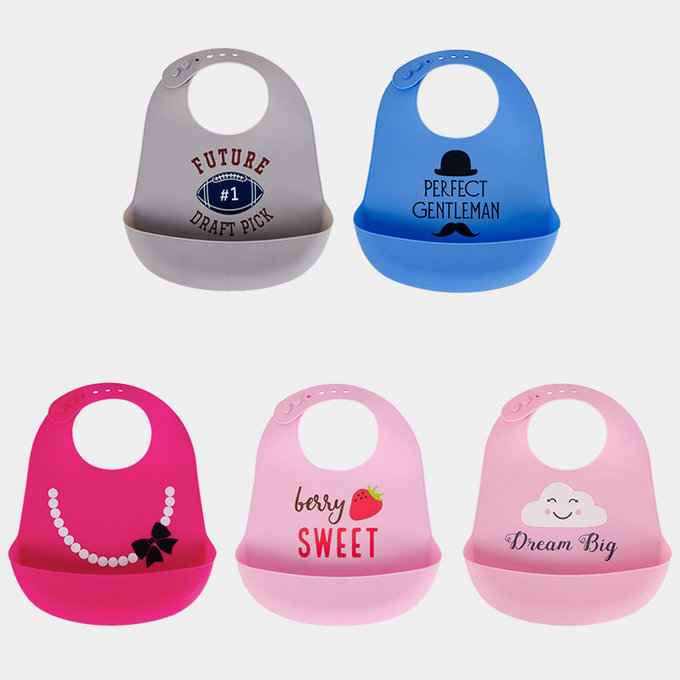 美國 luvable friends 甜蜜寶貝  嬰幼兒矽膠立體圍兜3入組_可口點心(LF56280)