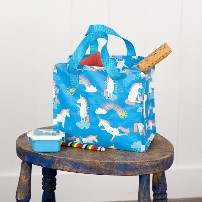 英國 Rex London 學生上學最佳多功能環保萬用袋 (可裝美術用品、球衣鞋、餐盒、餐具等各類物品)_獨角獸_RL27935