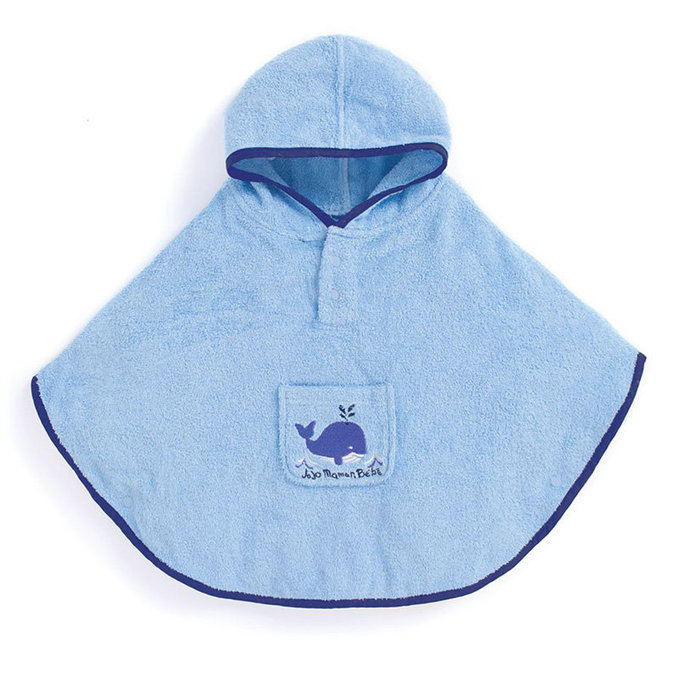 英國 JoJo Maman BeBe 嬰幼兒/兒童游泳浴巾_鯨魚(JJB8595B)