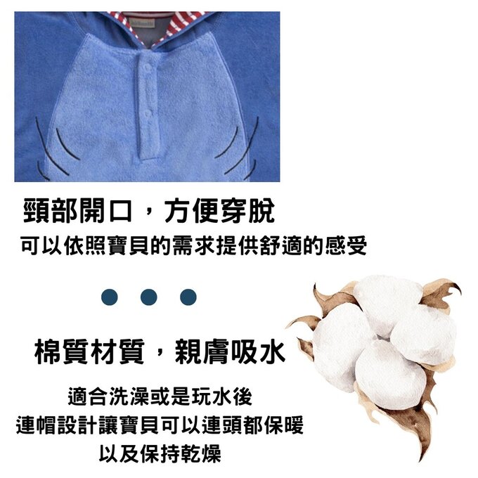 英國 JoJo Maman BeBe 嬰幼兒/兒童游泳浴巾_鯨魚(JJB8595B)