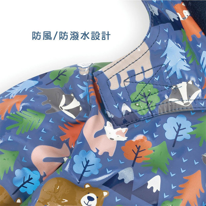 英國 JoJo Maman BeBe 會變色防風雨水手連帽外套/雨衣_ 雪地樂園 (JJE4438)