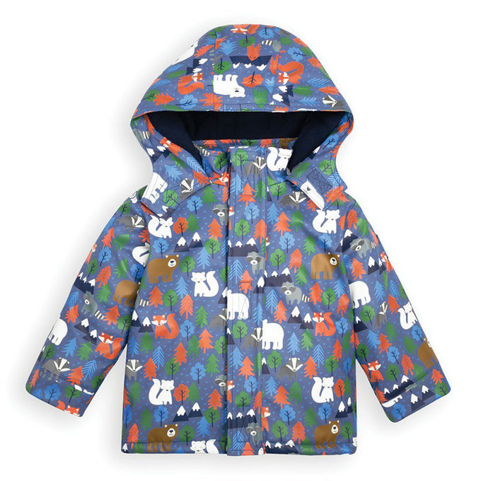英國 JoJo Maman BeBe 會變色防風雨水手連帽外套/雨衣_ 雪地樂園 (JJE4438)