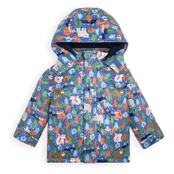 英國 JoJo Maman BeBe 會變色防風雨水手連帽外套/雨衣_ 雪地樂園 (JJE4438)